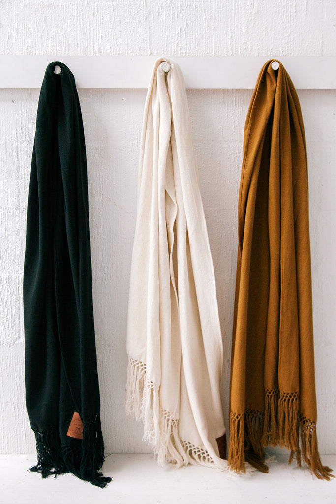Pampa Cotton Oversized Scarf | Natural