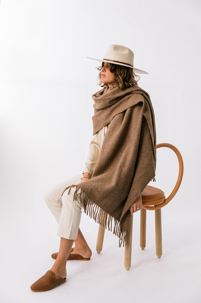 Pampa Oversized Scarf | Earth