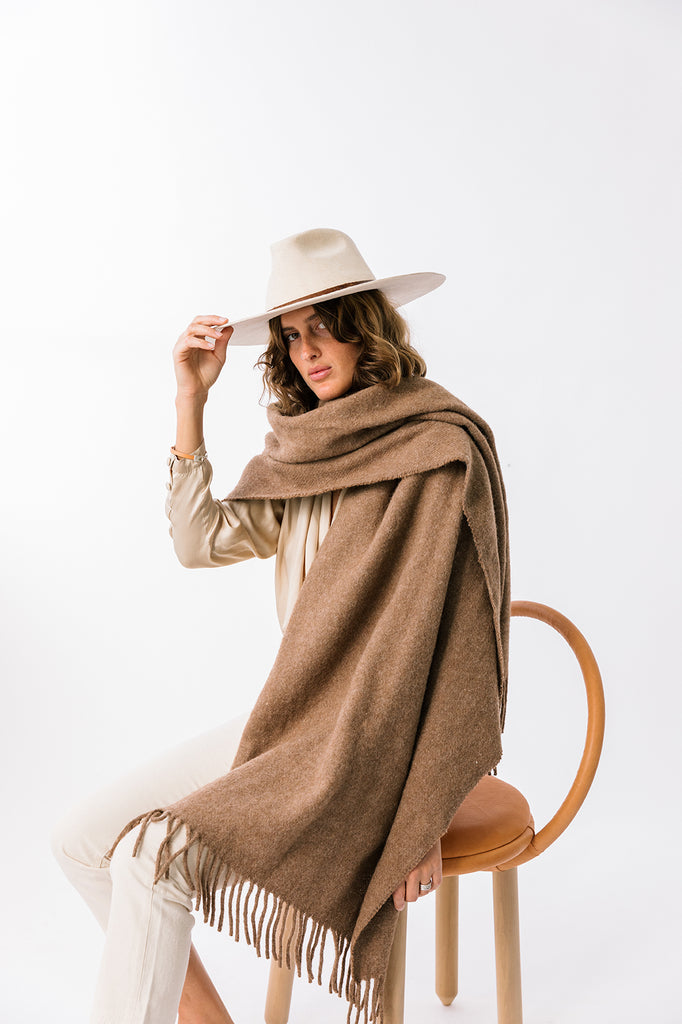 Pampa Oversized Scarf | Earth